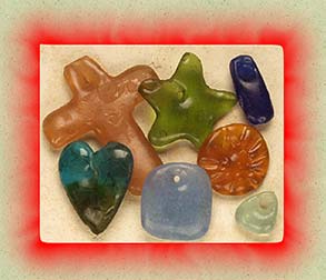 Ghana Glass Beads - View our Ghana glass beads offered in a variety of colors, shapes and sizes